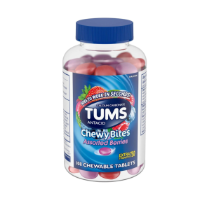 Tums Antacid Chewy Bites Assorted Berries 108 chewable tablets Healthcare Supplement