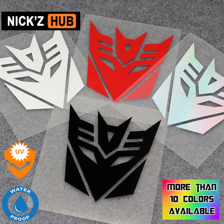 Decepticon Transformers Sticker Vinyl Decal for car, motor, pc, laptop ...