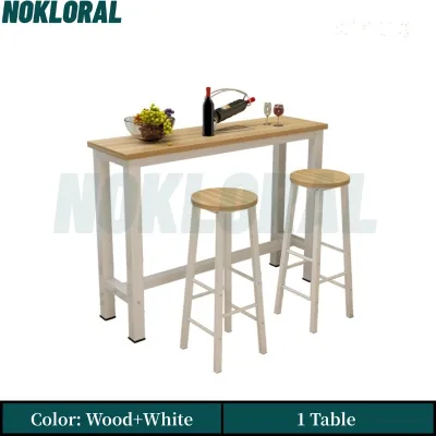 NOKLORAL Bar Tables Living Room Dining Tables with Two Chairs Combination Home Long Table Sets