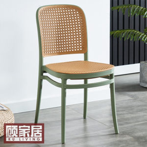 Dining Chair PP Rattan Chair Stackable Outdoor Chair Kerusi Makan Kerusi Plastic Rotan Bangku