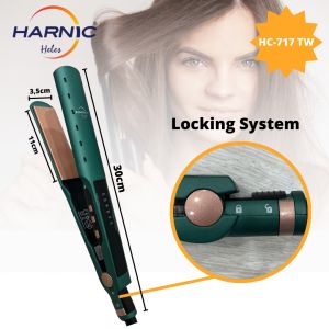 Catokan Rambut - Pelurus Rambut Basah dan Kering - Hair Straightener Wet & Dry HELES HARNIC - HL 717