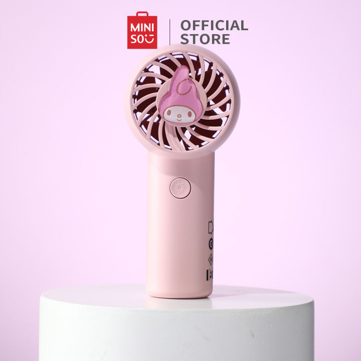 MINISO Kipas Tangan Handheld Fan Sanrio My Melody Cinnamoroll USB Tiga