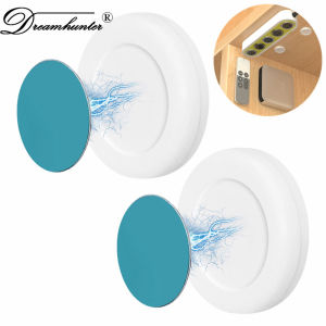 Dream Hunter 2ชิ้น/เซ็ตติดผนังตะขอแม่เหล็กที่แข็งแกร่งวงเล็บควบคุมระยะไกลการควบคุมระยะไกลขนถ่ายคลังสินค้าสะดวกสำหรับการจัดเก็บบ้าน