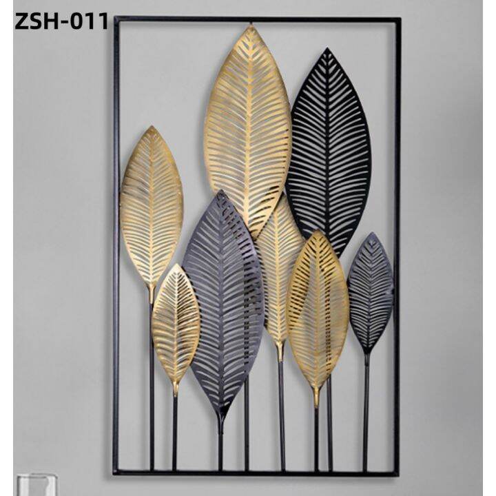 Metal Wall Decor with Square Frame Large Interior Bedroom Living Room ...