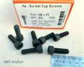 สกรูน็อตตัวผู้หัวจมดำหกเหลี่ยมเบอร์ 12#  ขนาด M8x25mm เกลียวตลอด 1.25mm Grade:12.9 Black Oxide น็อตหัวจมดำหกเหลี่ยมเบอร์ 12 เกรดแข็ง 12.9 ยี่ห้อ BSF แข็งได้มารตฐาน น็อตไทย. 