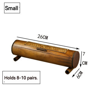 Natural Bamboo Cutlery Small Kitchen Drawer Organizer with Lid Drawer Cutlery Organizer Cutlery Chopsticks Desktop Storage Container Box