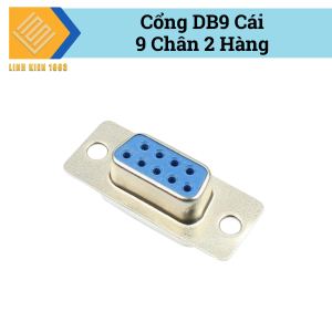 Cổng DB9 Cái 9 Chân 2 Hàng Hàn Nối Dây