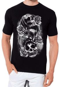 SKULL ROSE | Kaos Pria & Wanita | T-Shirt Jumbo | Murah | Distro | Produk Lokal | CIAO.ID