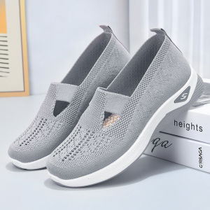 2025 Korean fashion casual shoes for women slip on shoes rubber flat breathable sneaker shoes for women walking shoes