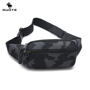 Sports Waist Bag Fashion Men Bag Men Chest Bag Shoulder Bag Sports Bag Waterproof Oxford Running Bum Bag Portable Gym Bag for Running Cycling Hiking Walking