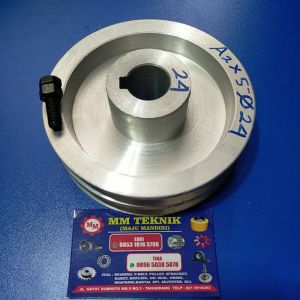 Pully A2 x 5 inch AS 8 0 (Buntu) 10 12 14 15 16 17 18 19 20 22 24 25 1" 28 30 32 mm Alumunium A2 x 5" A2x5" A2x5 A 2x5" 2x5 A 2 x 5 Puli pulli pulley poli poly All A2 5" lubang 2 jalur