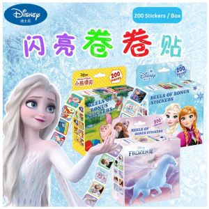 (Clearance) 200 pcs Sticker Per Box Rolls Disney Princess Frozen for Kids Children Minnie Pony Birthday Party Decals