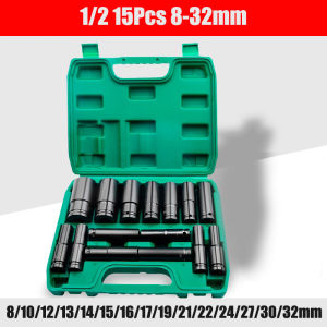 20pcs 1/2 Inch Impact wrench socket set Impact Socket Set Heavy Metric Garage Tool For Wrench Adapter Hand Tool Set deep socket wrench set impact wrench socket adaptor deep socket wrench tools japan set 3 8 drive socket set tools deep socket 1 2 drive set
