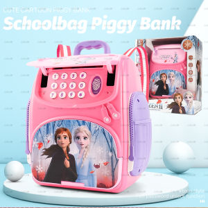 ATM Ketas Bag pack Kids Schoolbag ATM Machine Tabung Simpanan Safe Box Tabung password Mini ATM machine Piggy Bank