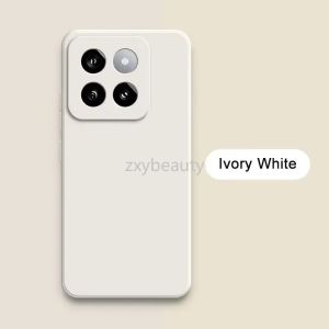 Casing For Xiaomi 14T Pro 5G 2024 Phone Case Liquid Silicone Rubber Square Soft Case For Mi14T Mi 14TPro Mi14 Soft TPU Back Cover