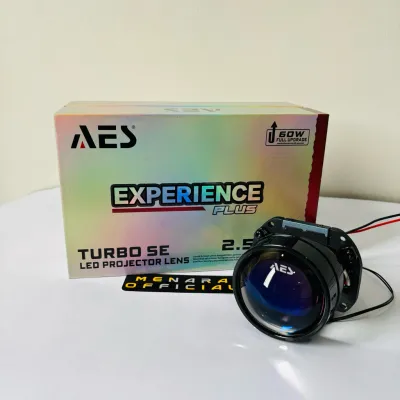 biled aes turbo SE experience v1 plus ukuran 25 inch 60 watt original aes