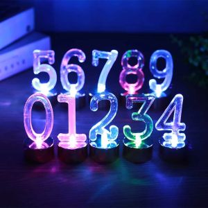 Đèn Led nến số nhiều màu nhấp nháy trang trí sinh nhật trang trí tiệc party
