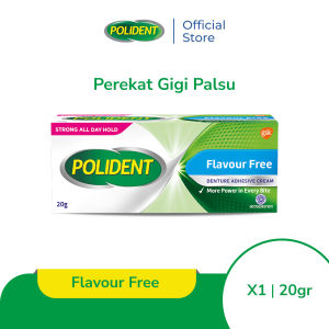 Polident Perekat Gigi Tiruan Flavor Free 20g