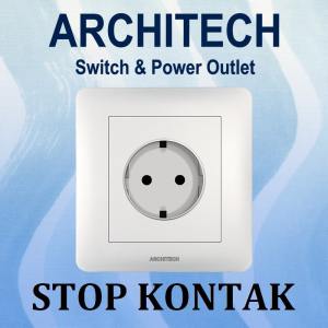 ARCHITECH INFINITY A63-C18 WHITE Stop Kontak - Colokan Listrik