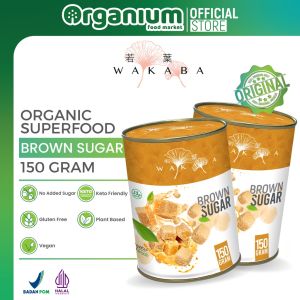WAKABA Superfood Brown Sugar  Nutrisi bubuk kesehatan tulang dan kulit - 150g