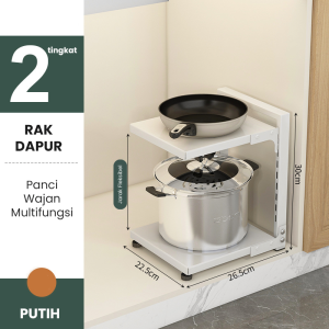 Dejavu Rak Dapur Rak Tingkat Dapur Rak Panci Piring Rak Panci Susun Rak Dapur Kitchen Rak Peralatan Dapur Serbaguna Rak Penyimpanan HRM159