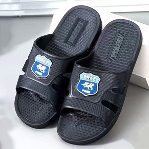 All-Season Comfortable PVC Plastic Sandals With Horse Logo Pattern For Home Outdoor Beach Breathable Casual Slip-On Sandals For Men