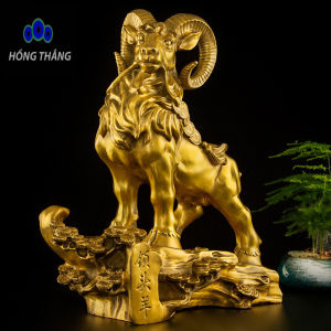 Tượng dê tam dương bằng đồng thau phong thủy Hồng Thắng