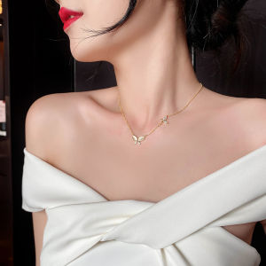 TRENDY KALUNG TITANIUM KUPU KUPU CERAMIC ELEGAN PERHIASAN ANTI KARAT&ANTI LUNTUR ||