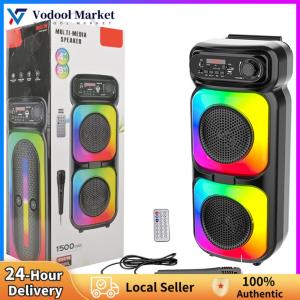 Portable Bluetooth Karaoke Machine with Microphone for Outdoor Parties and Travel Entertainment