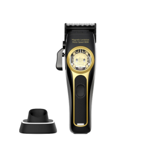 Kemei KM-2373 Professional Hair Clipper Rechargeable Cordless Electric Trimmer with Charging Base for Home Salon Barbershop