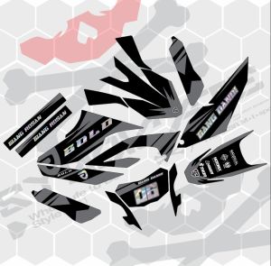 Decal/Stiker wr155/crf150L/Klx Bf/DTracker/Gordon full body(Bisa ganti warna+nama+no)