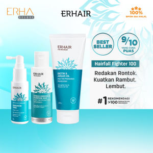 ERHA ERHAIR Hairgrow Shampoo + Kondisoner + Tonic - Perawatan Penumbuh Rambut Rontok