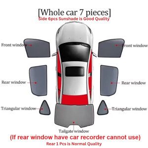 NAZA Citra Ria 6pcs Magnetic Sunshade MPV Window Shade Interior 1 set