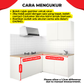 SUPERSAVE 65x75cm Cabinet Curtain Langsir Dapur Kabinet Curtain Tirai Cabinet Dapur Kitchen Curtain Langsir Sinki Vecro. 