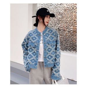 【In Stock】Trenty Design Stars Pattern Denim Jackets Long Sleeve
