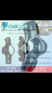Bộ Ốp Đầu Xe Mộc (Chưa Sơn) Chính Hãng Cho Xe Piaggio Vespa LX LT Hoa Đà Motor