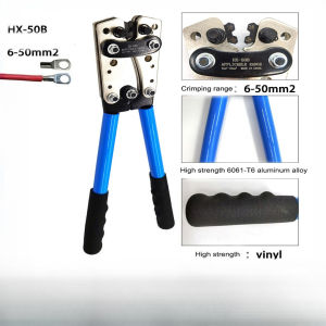 Ring Lug Terminal Crimping Plier HX-50B 6-50mm² Car Battery Terminal Cable Lug Crimping Tool hx 50b