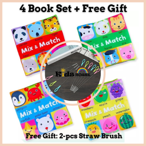 Kidshouse Montessori Early Learning Toys Cloth Books Soft Books Cognitive Early Education Toys For Baby Infant Toddlers ET100
