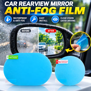 Car Rear View Mirror Rainproof Anti Fog Film Waterproof Side Mirror Protective Sticker PET Anti Rain Mirror Film Clear Car Exterior Accessories