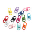 St.kunkka 20pcs 19.25x8.75mm Rotate Candy-Colored Lobster Clasps Hooks Keychain Rings Metal Keychain  Material For Diy Keychain Connectors. 