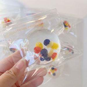VINEY Cute Clear Squishy Fidget Ball Slow Rising Handmade Maltose Squishy Boys Girls Finger Relax Sensory Toy Adult Kids