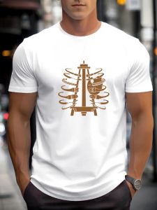 Streetwear Graphic Tee Easel Printing 100% Cotton Summer Round Neck T-shirt Casual Breathable Daily Cool T Shirt