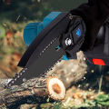 ONEVAN 11000RPM Brushless Electric Chain Saw With Safety Lock Cordless Handheld Pruning Saw Woodworking Electric Saw Cutting Tool，For Makita 18V Battery. 