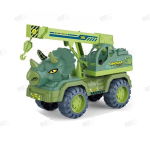 LYZRC Oversized Dinosaurs Toys Rex Jurassic Park Transport Engineering vehicle Car Set Christmas Kids Gifts