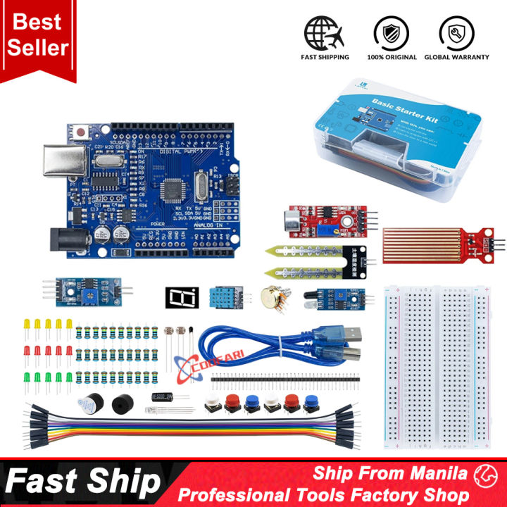 Basic Starter Kit for Arduino Uno Set R3 DIY Kit - R3 Board ...