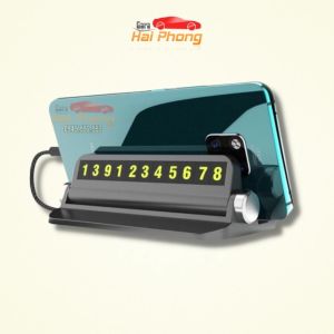 Bảng ghi số điện thoại thẻ đỗ xe hiển thị số điện thoại gắn Taplo xe hơi có giá đỡ điện thoại