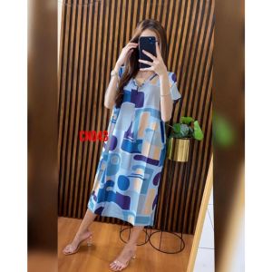 Daster Kekinian/Daster Rayon Busui/Daster Sematakaki/Daster Panjang Busui SemataKaki Non Ruffle LD 120