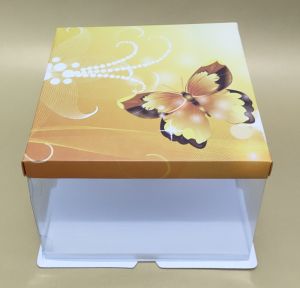 Kotak kue tart mika lapis legitgift boxhampers. uk 22 x 22 x 11cm (isi 2 pcs)