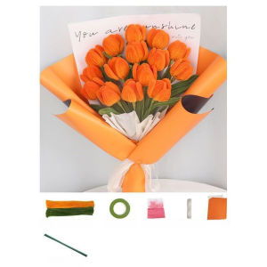 Handmade DIY Pipe Cleaner Flower Bouquet Creative Craft Kit Easy to Assemble Perfect Gifts Home Decor