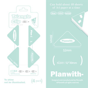 ohayo คลิปหนีบมุมกระดาษ คลิปมุม คลิปหนีบกระดาษ สามเหลี่ยม วัสดุพลาสติก แข็งแรงทนทาน อเนกประสงค์